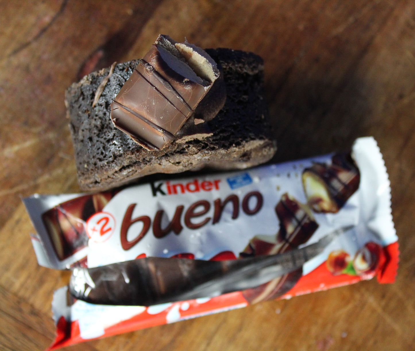 Kinder Joy Stuffed Brownie – Hazelnut Chocolate Filled Brownie
